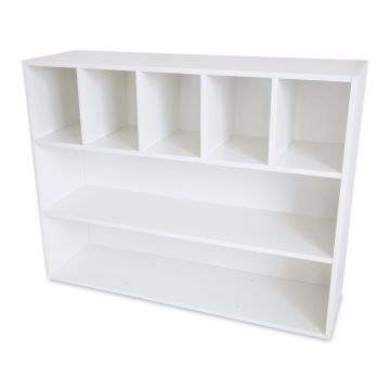 Whitney Brothers White Cubby and Shelf Cabinet