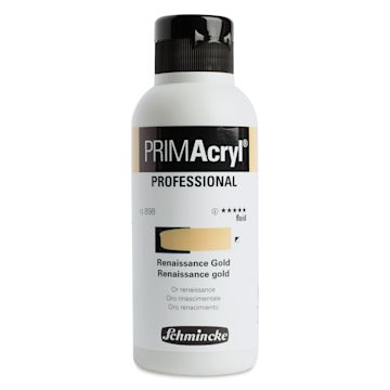 Open in modal - Schmincke Primacryl Professional Fluid Acrylic - Renaissance Gold, 250 ml bottle