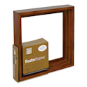 Ampersand Floaterframe - Bold, Walnut, 10" x 10", 1-1/2"