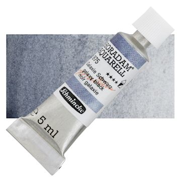Open in modal - Schmincke Horadam Aquarell Artist Watercolor - Galaxy Black, 15 ml, Tube and swatch