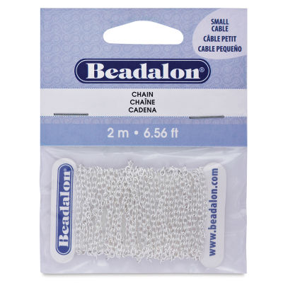 Beadalon Jewelry Chain - Front of Silver Small Chain package
