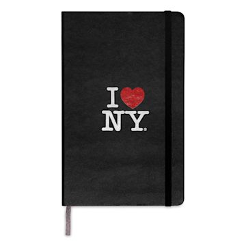 Open in modal - Moleskine Limited Edition I Love NY Notebook - Black, 8-1/4" x 5", front cover