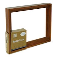 Ampersand Floaterframe - Bold, Walnut, 11" x 14", 7/8"
