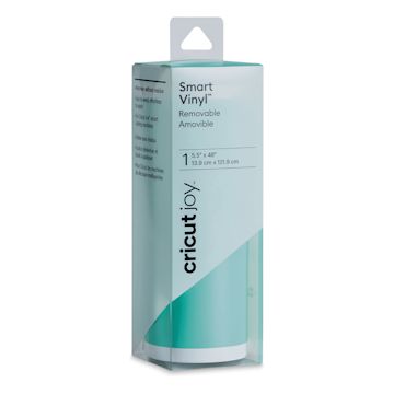 Open in modal - Cricut Joy Removable Smart Vinyl - Mint, 5-1/2" x 48", Roll (In packaging)