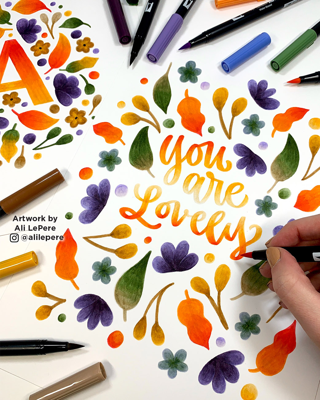 How to Hand Letter an Inspiring Message with Markers