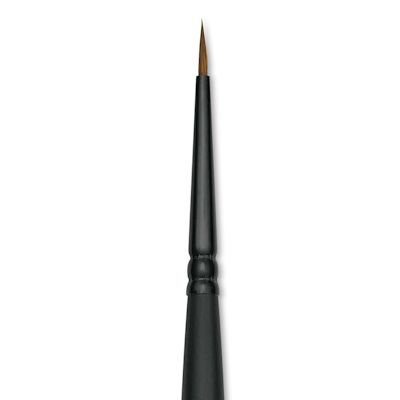 Raphaël Innovative Synthetic Kolinsky Brush - Round, Size 3/0, Short Handle (close-up)