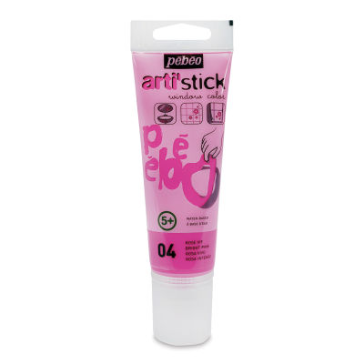 Pebeo Arti' Stick Window Color - Bright Pink, 75 ml tube