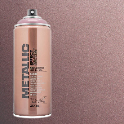 Montana Metallic Effect Spray Paint - Rosé, Spray Can with Swatch