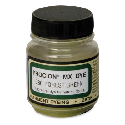 Jacquard Procion MX Fiber Reactive Cold Water Dye - Forest Green, 2/3 oz jar