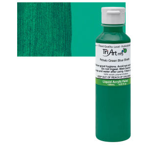 Tri-Art Finest Liquid Artist Acrylics - Phthalo Green, 120 ml bottle