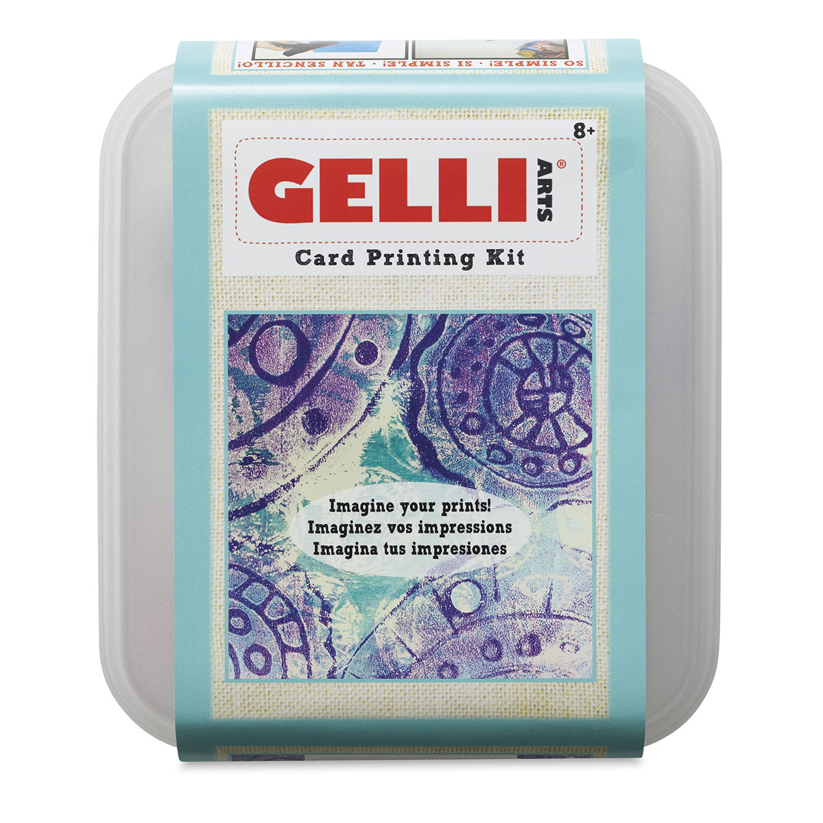 Gelli Arts Stamp Kit with Gel Plate Kit Stamping and Printing Kit, DIY  Stamp Kit, Stamp Making Kit with 5 X 5 Gel Printing Plate and Printmaking  Supplies, Make Your Own, gel