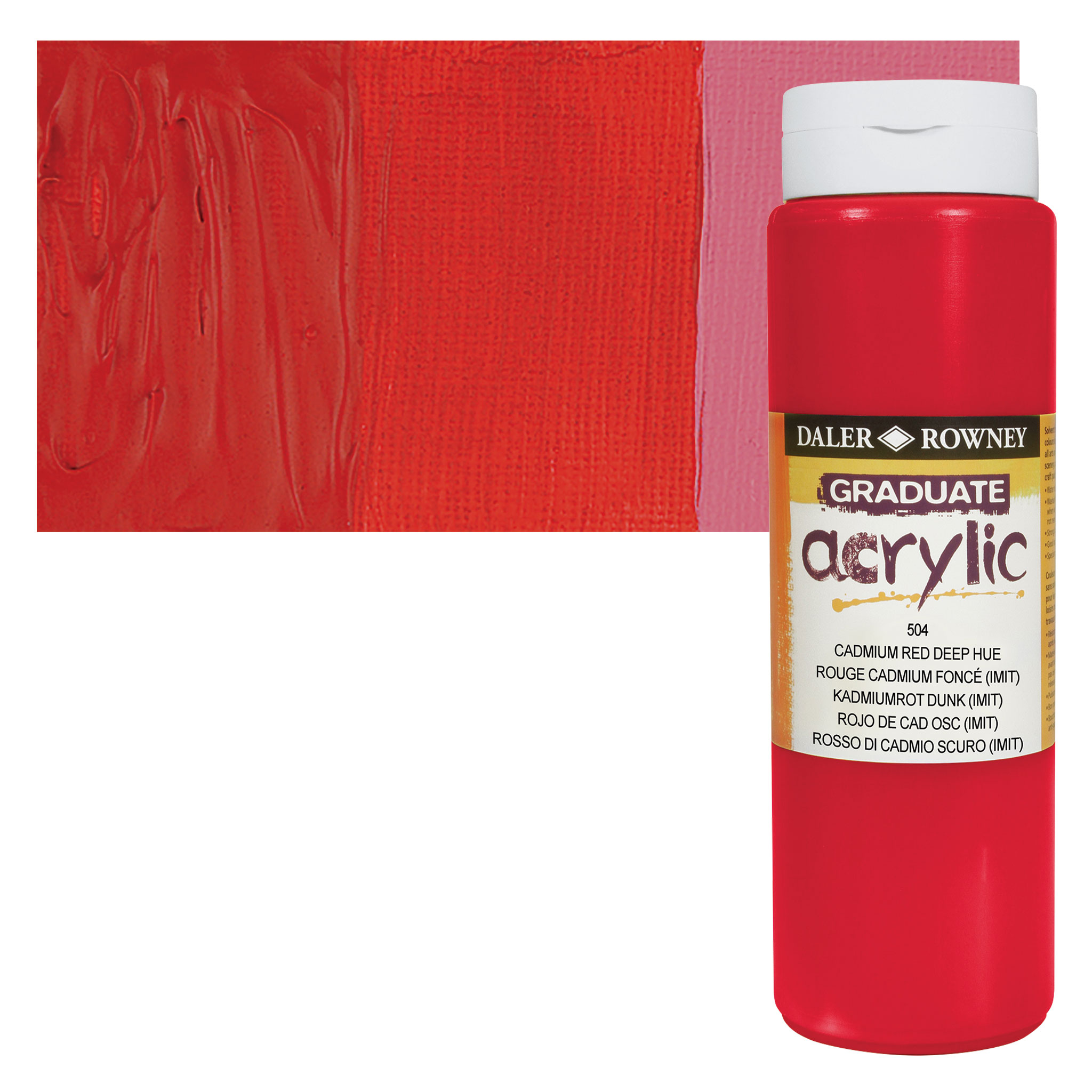 Daler-Rowney Simply Brilliant Red Acrylic Paint Tube, 250 ml / 8.4 fl. Oz.