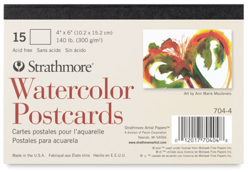 Strathmore Watercolor Cards Announcement Size Cold Press 10 & Envelopes for  sale online