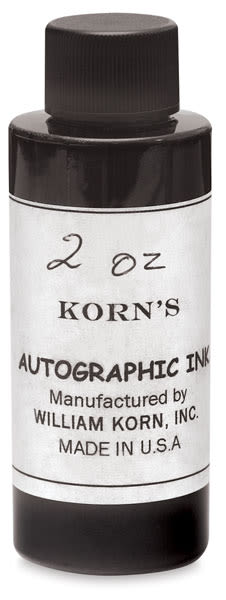 Korn's Autographic Ink - Front of 2 oz bottle
