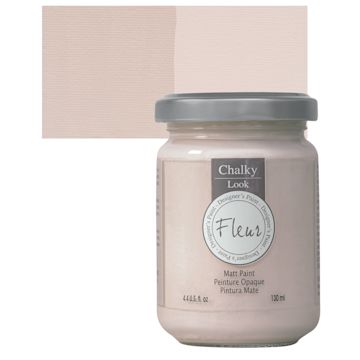 Open in modal - Fleur Chalky Look Paint - Magnolia, 4.4 oz jar and swatch