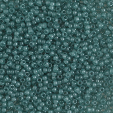 John Bead Miyuki Glass Seed Beads - Light Steel Blue, close-up
