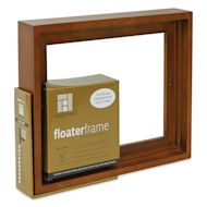 Ampersand Floaterframe - Bold, Walnut, 8" x 10", 7/8"