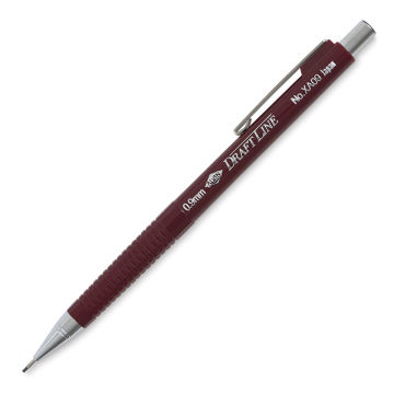 Alvin Draft-Line Mechanical Pencil - Maroon .9mm Tip Pencil at angle