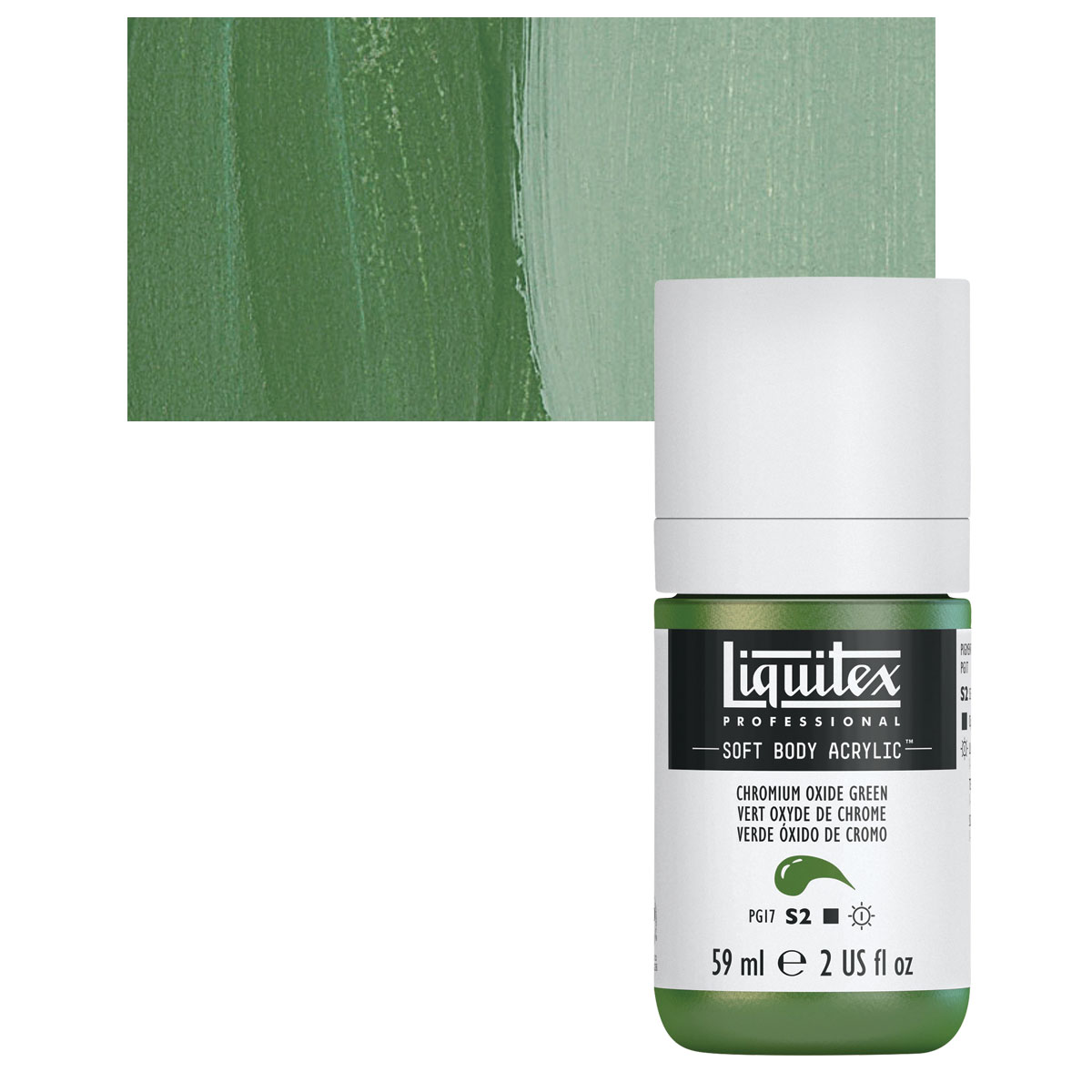 Liquitex Professional Soft Body Acrylic 2oz Chromium Oxide Green