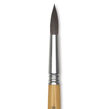 Open in modal - Escoda Squirrel Hair Ceramic Brush - Round Pointed, Size 12 (Close-up of brush)