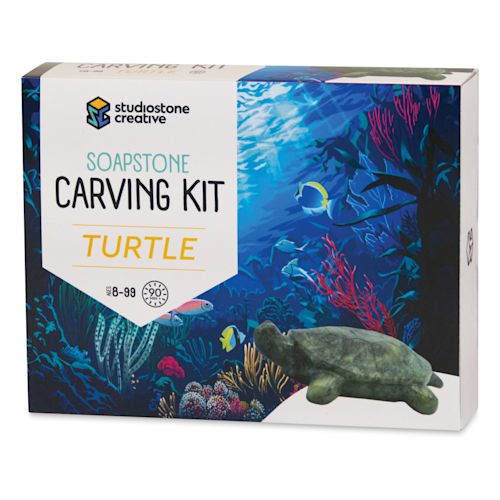 Studiostone Creative Soapstone Carving Kit-turtle 