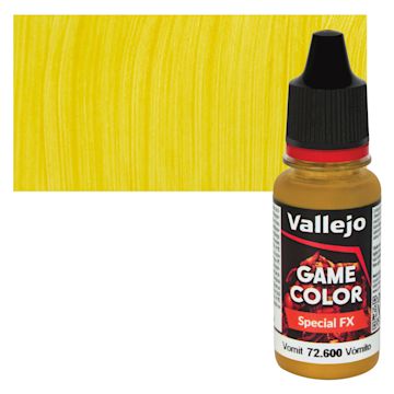 Open in modal - Vallejo Game Color Special FX Acrylic Paint - Vomit - Bottle and Swatch