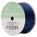 Morex Recycled Double Faced Satin Ribbon - Navy, 1-1/2" x 10 yd