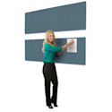 Screenflex Acoustical Panel - 82" x 22", Lake
