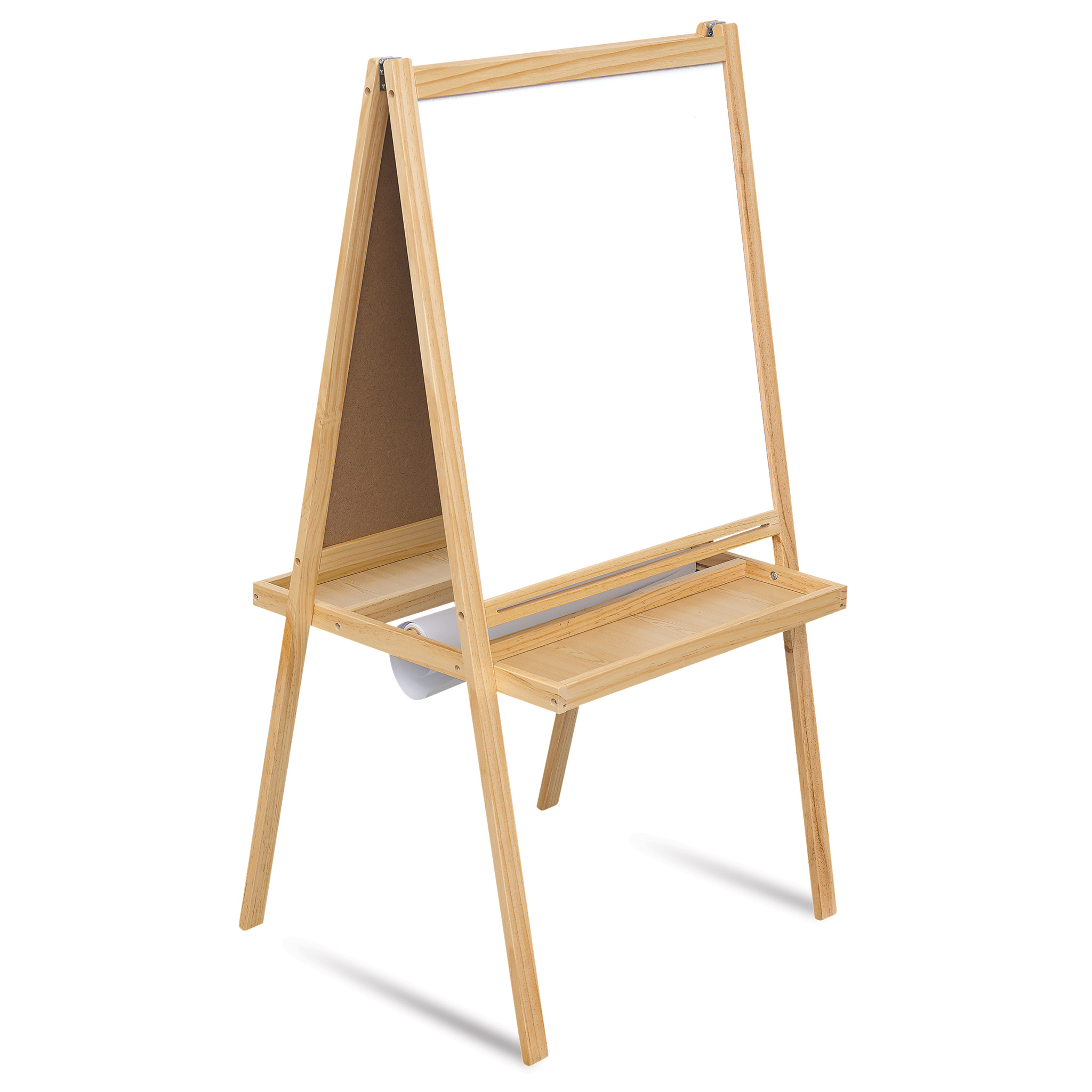 Brown Wooden Painting Easel, for Use For Drawing and Coloring