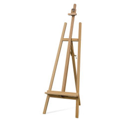 Blick A-Frame Studio Easel - Right angled view of set up easel with mast set at maximum height