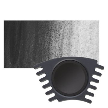 Open in modal - Faber Castell Connector Watercolor Paints - Black Refill pan and swatch
