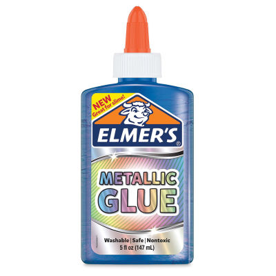 Elmer's Metallic Glue - Front of 5 oz. Blue Bottle
