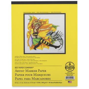 Bee Paper Aquabee Manga Artist Pads - Front cover of 8 1/2" x 11" pad
