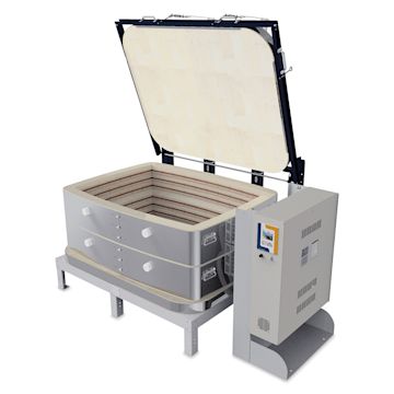 Open in modal - L&L Davinci Rectangular Kiln - TB3418-D, Cone 10, 208V-1P, 95.8A, 18" H x 43-1/2" W x 30-1/2" D