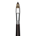 Escoda Vintage Synthetic Brush - Filbert, Long  Handle, Size 12