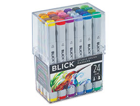 Blick Studio Brush Markers - Assorted Colors, Set of 24