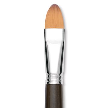 Open in modal - Escoda Prado Tame Synthetic Brush - Bright, Long Handle, Size 20 (Close-up of brush)
