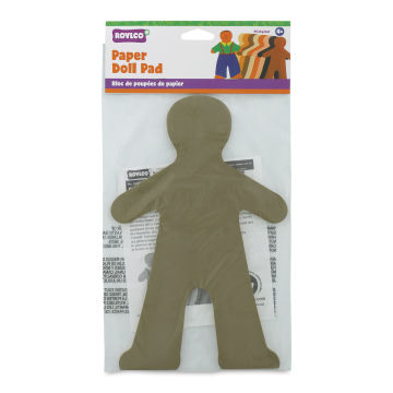Roylco Paper Doll Pad - Multicultural Colors, 40 Sheets, front of the packaging
