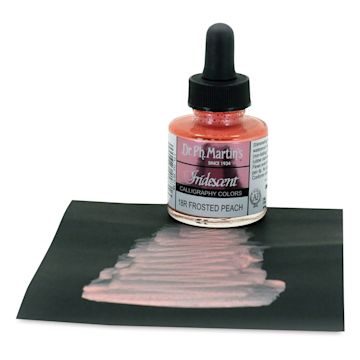 Open in modal - Dr. Ph. Martin's Iridescent Calligraphy Ink - Frosted Peach, 1 oz