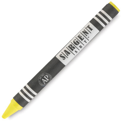 Sargent Art Construction Paper Crayons - Single yellow crayon shown at angle
