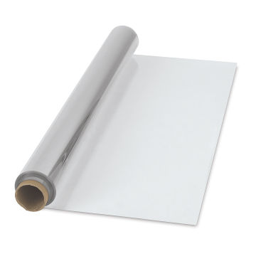 Grafix Edge Stencil Film - Angled view of open roll, slightly unrolled