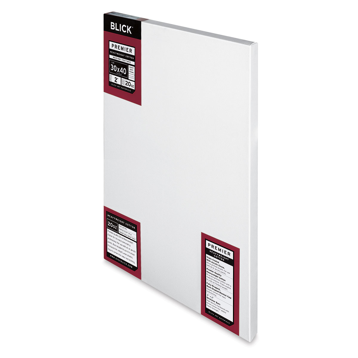 Blick Premier Heavyweight Stretched Cotton Canvas - 8 x 8, 1-3/8 Profile