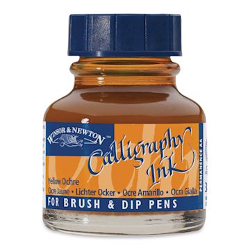 Open in modal - Winsor & Newton Calligraphy Ink - 30 ml, Yellow Ochre