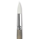 Escoda Perla Toray White Synthetic Brush - Round, Short Handle, Size 22