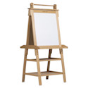 Meeden Kids Double-Sided Art Easel Set - Natural Pine Wood, Set of 77