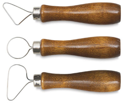 Kemper Ceramic Loop Tools - Set of 3 Tools shown horizontally