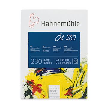 Open in modal - Hahnemühle Oil and Acrylic Paper Pad - 7" x 9 1/2", 110 lb (230 gsm), 10 Sheets