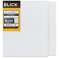 Blick Academic Cotton Stretched Canvas Pack - 8" x 10", Pkg of 2