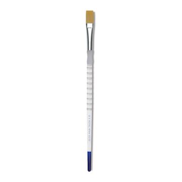 Open in modal - Royal & Langnickel Soft Grip Golden Taklon Brush - Flat, Long Handle, Size 8