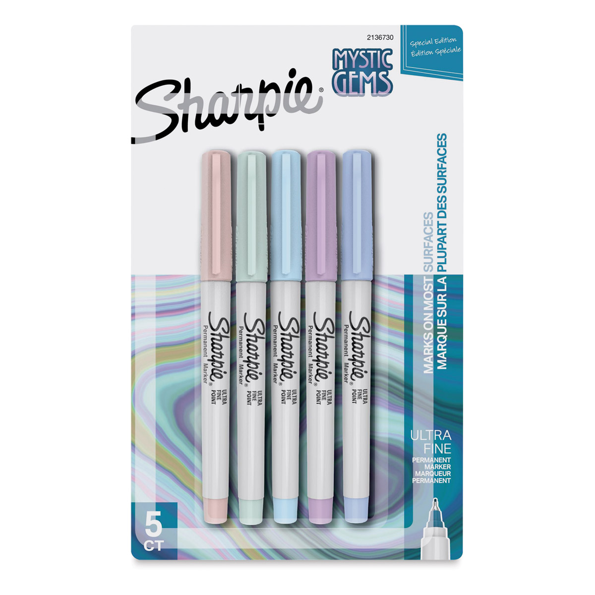 Sharpie Fine Point Permanent Markers - Mystic Gem Colors, Set of 12
